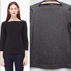Kate Spade Saturday Split Shoulder 3/4 Sleeve Gray